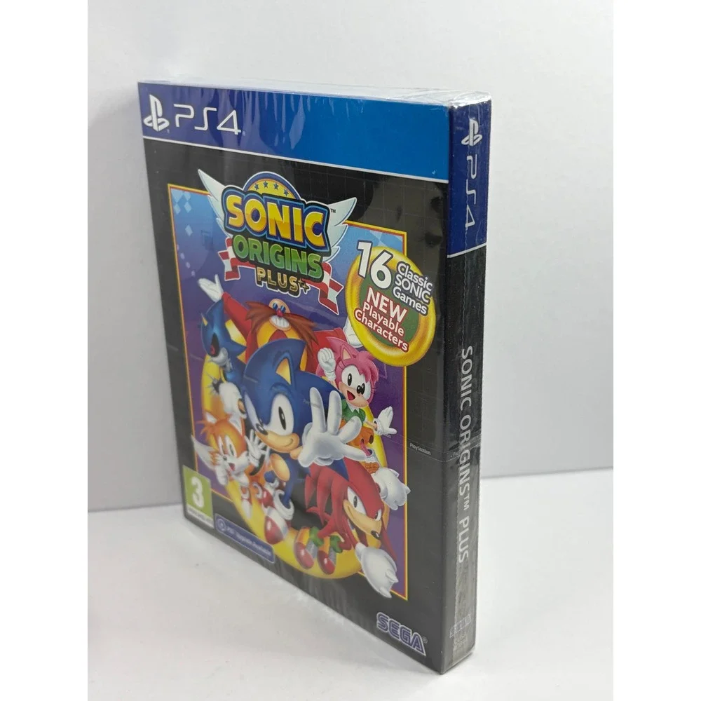 Sonic Origins Plus PS4 PlayStation 4 Game 16 Classic Titles Sega New Sealed